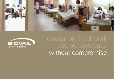Biovail Contract Research Photography, Brochures, Website, Validated Study Updates, Virtual Tours